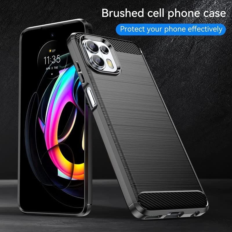 Image of Hybrid Carbon Fiber Back Case for Moto Edge 20 Lite (Black)