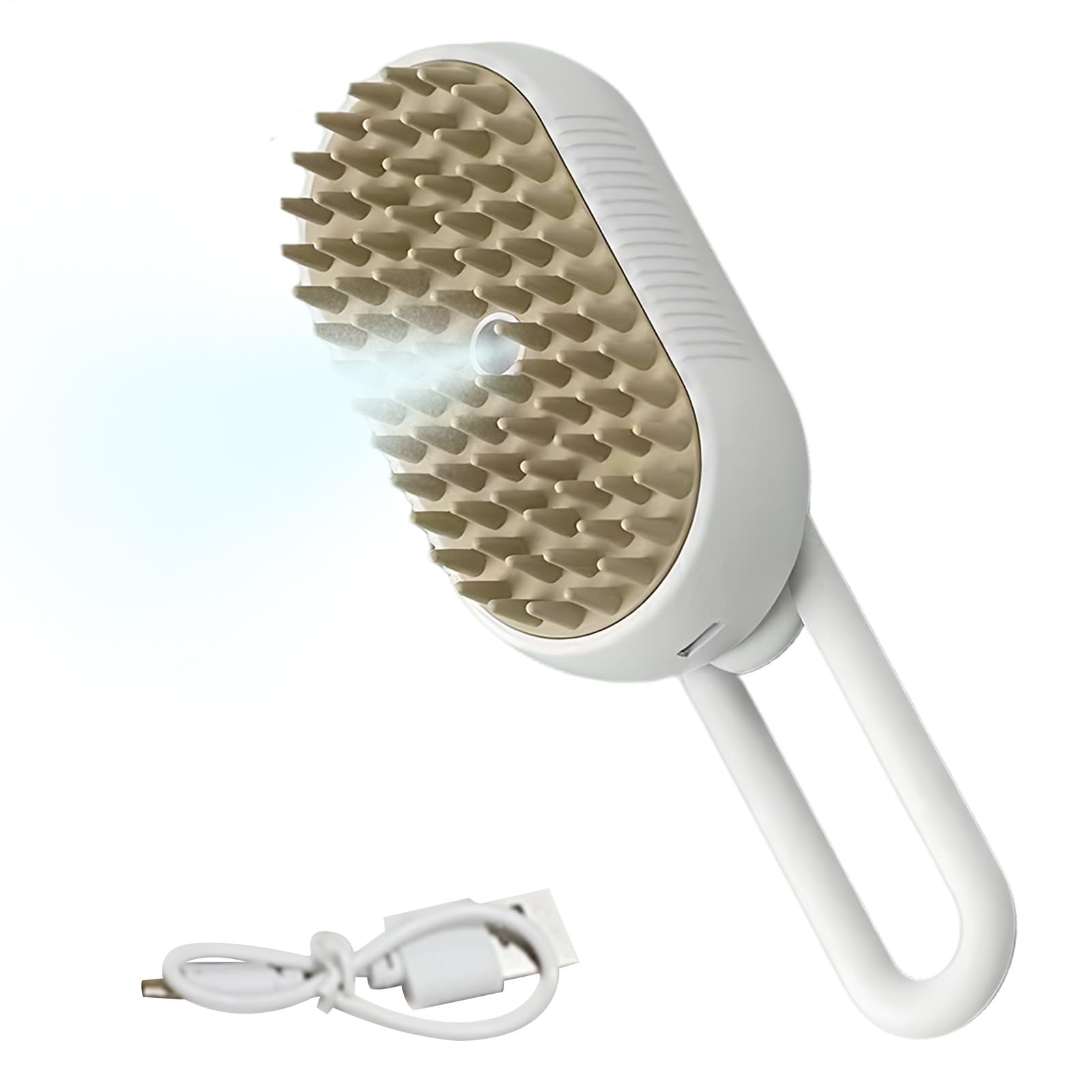 Spazzola a vapore per cani, massaggiatore per cuccioli con ricarica USB, silenzioso, delicato e silenzioso, per coniglietto, , cucciolo, doccia, casa, viaggi, attività all'aperto e al