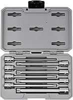 Vista 8 de TEKTON Juego de llaves de vaso cuadrado triple de 3/8 pulgadas con riel, 8 piezas (M4-M12) SHB91108