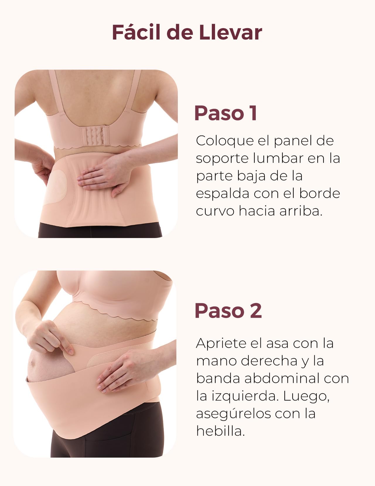 momcozy Faja Embarazada, Cinturón Embarazo de Tejido Transpirable, Faja Embarazadas Sujeción con Soporte Ergonómico para Aliviar el Dolor Abdominal, Pélvico y Lumbar