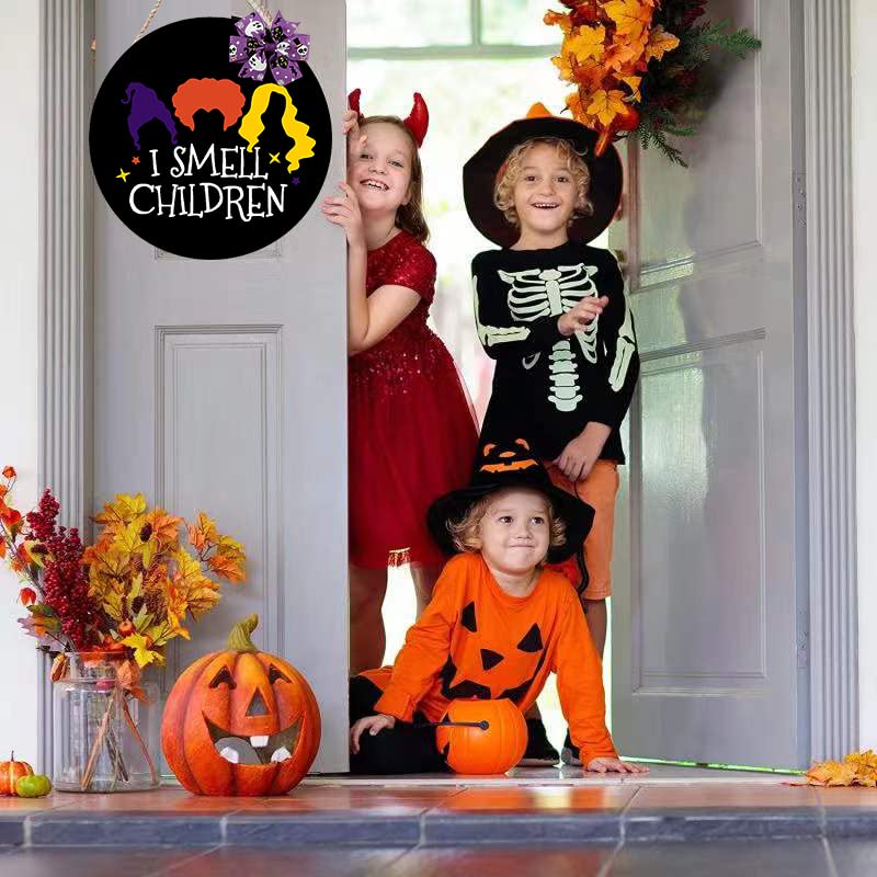 Snapklik.com : Halloween Door Sign Hocus Pocus Decor - I Smell Children ...