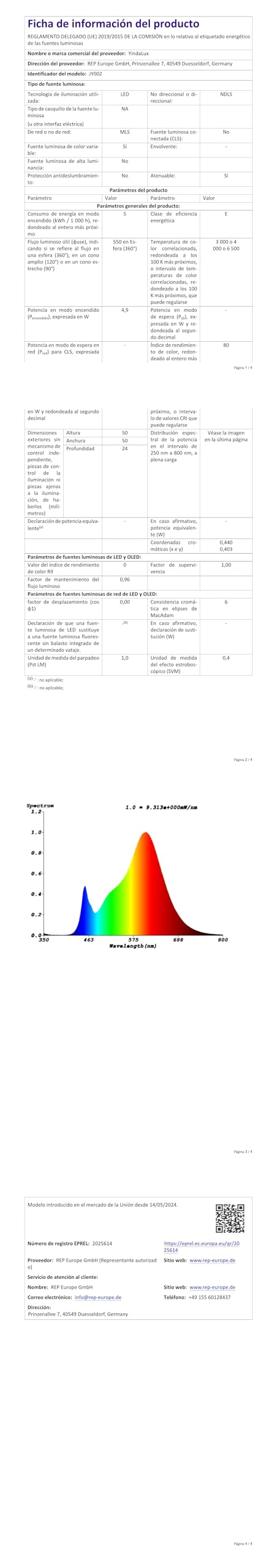 YindaLux 10x LED Modul 230V IP44, 6W 600lm, 120°, 2700K/4000K/6500K,dimmbar | Ultraflach Ø50x23mm, für Einbaustrahler und Aufbauspots, als Ersatzmodul für kompatible GU10/MR16-Lampen