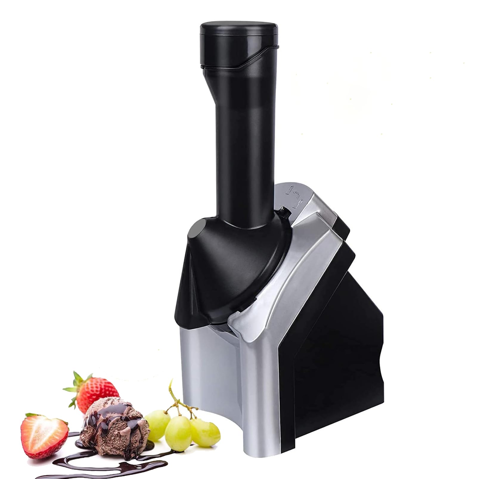 Macchina per il gelato, macchina per il gelato per servire frutta da dessert, con funzionamento one-touch, design rimovibile, macchina per servire frutta congelata per un servizio morbido sano, yogurt