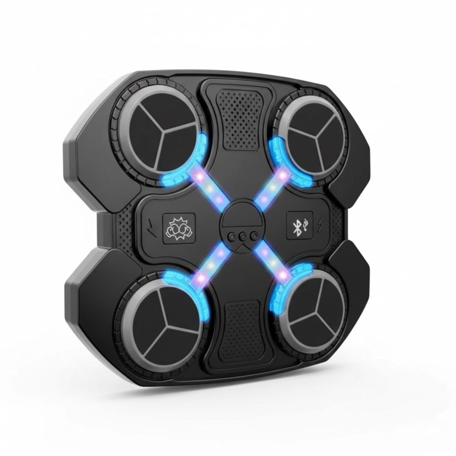 Drumstone Music Boxing Machine with LED Light Targets, Wall Mounted Smart Boxing Trainer with Music Rhythm Modes, Electronic Punching Pad for Home Workout, Kickboxing, Karate & MMA Training-image-26
