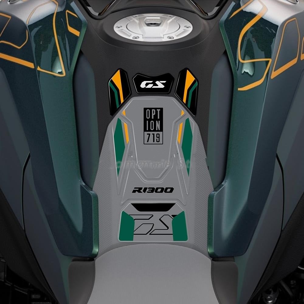 Protection De Réservoir De Moto Pour BMW R1300GS R 1300 GS R1300 GS R 1300GS 2024 Autocollants Protection Réservoir Carburant Latéral Protecteurs De Réservoir De Carburant à Essence(Couleur 14