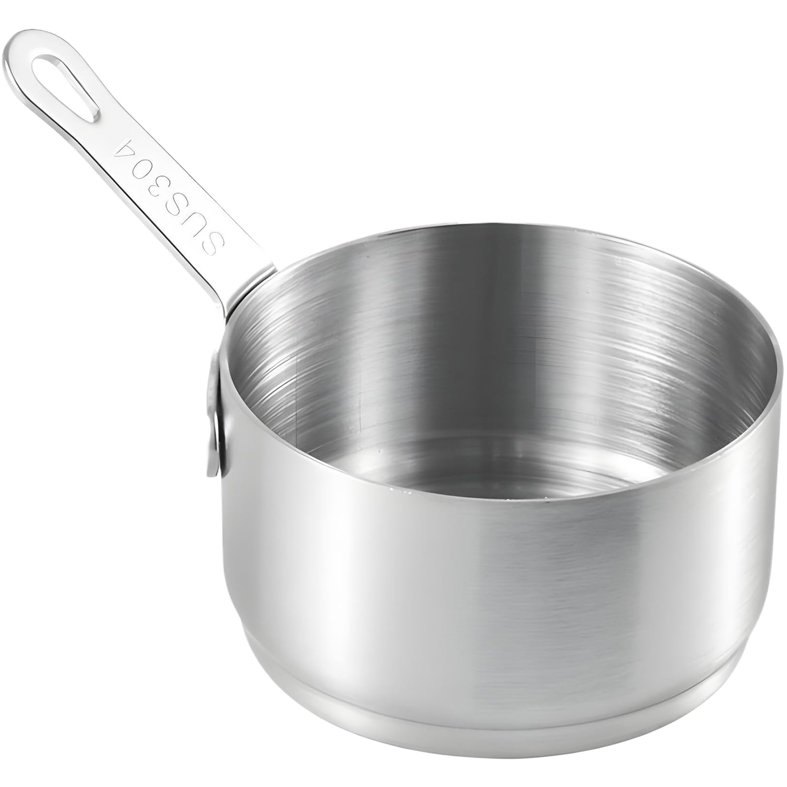 Mini Sauce Pan 60ml Stainless Steel Sauce Pan Non Stick Small Saucepan Hanging Mini Saucepan with Handle for