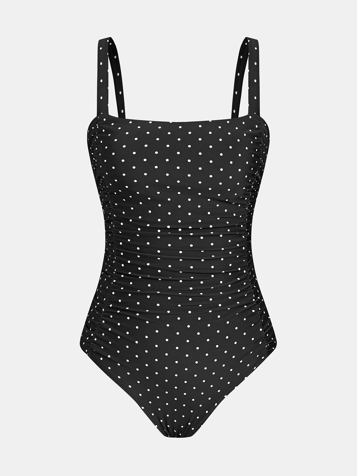 CUPSHE Costume da bagno intero da donna, scollo quadrato, controllo della pancia, incrociato, con laccetto