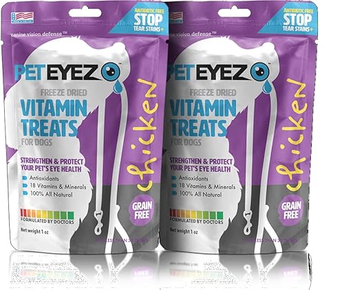 Pet Eyez-Dog Removedor de manchas de desgarro para perros cuidado de ojos de perro golosinas para perros con astaxantina polvo de fruta de arándano