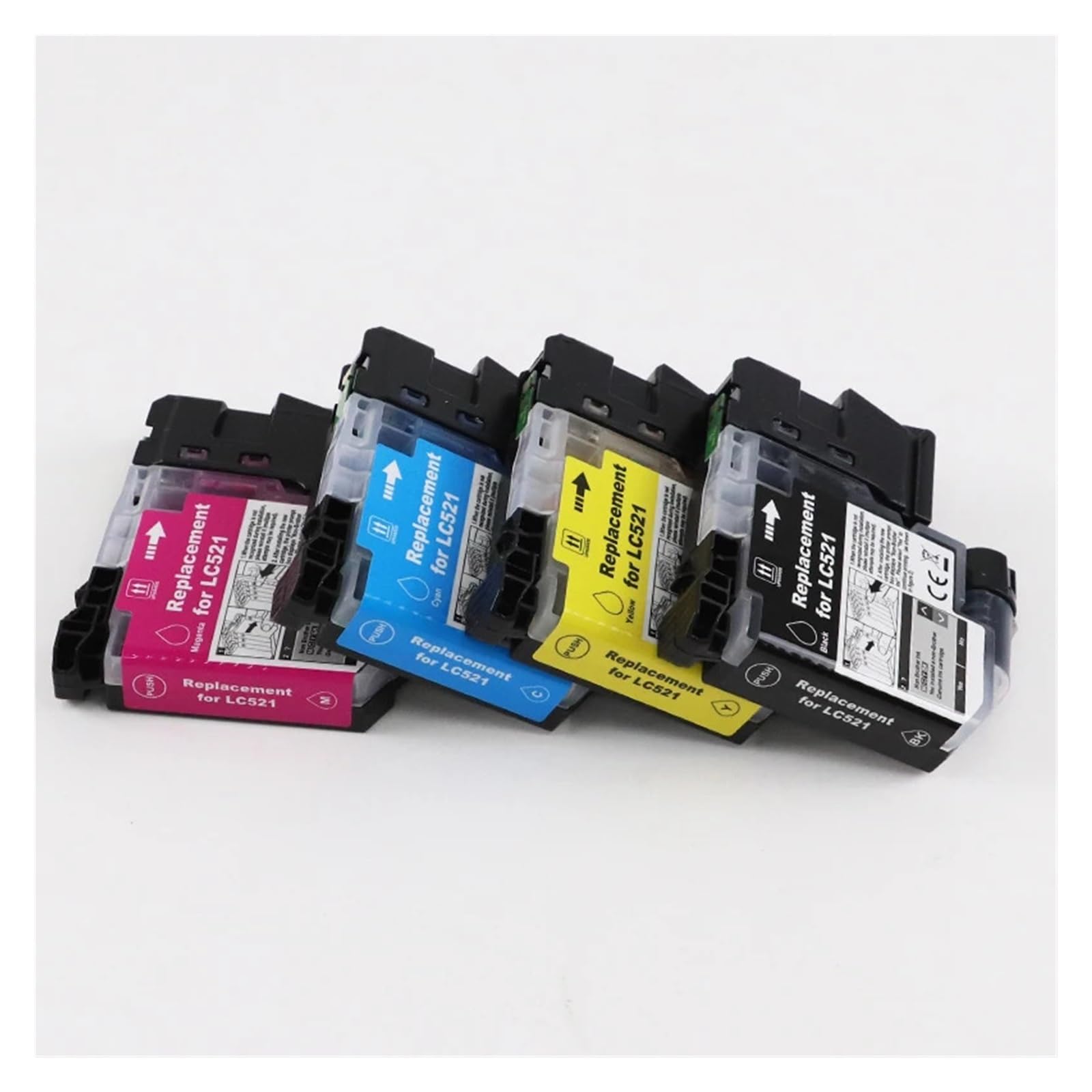 1 SET compatibile con Brother, inchiostro LC521