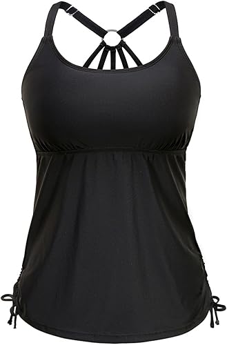 Holipick Traje de baño tankini para mujer, sin parte inferior