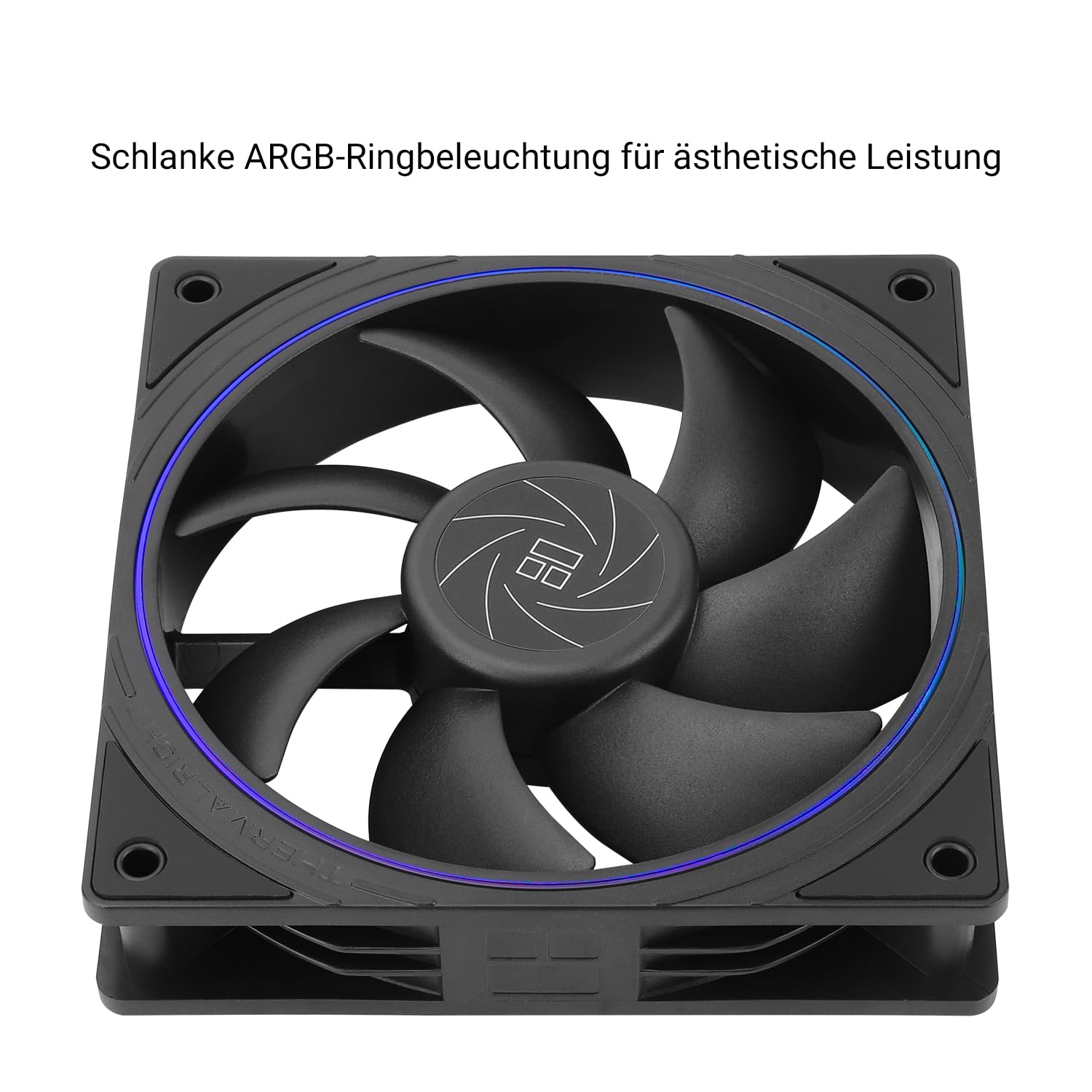 Thermalright TL-P12-S Ventola CPU ARGB 120mm - PWM Silenziosa, 1500 RPM, Flusso D'Aria 52.86 CFM - Per Case E Radiatori (Nera) - 5