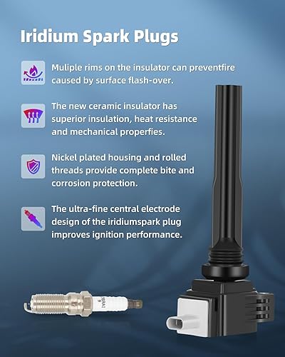 Vista 1350 de ECCPP Bobinas de encendido portátiles de repuesto para automóvil compatibles con Infiniti I30/para Nissan Maxima 3.0L V6 2000-2001 Reemplazo