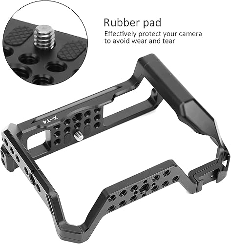 Miniatura 3 de Jaula de cámara, para cámara sin espejo -4, con orificio de tornillo de 14 y 38 pulgadas, con montaje de zapata fría de extensión, jaula de video de