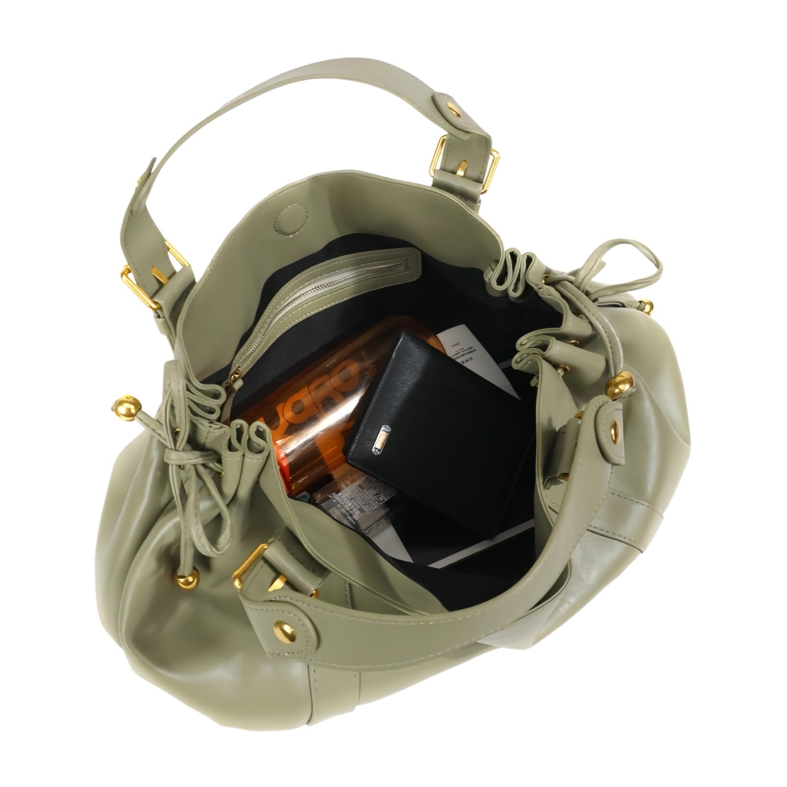 Bolso Mujer De Moda Casual Las Mujeres Hombro con Cremallera Clásico Tendencia-1