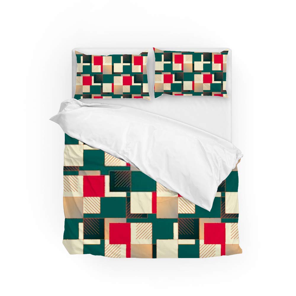 Parure de lit housse de couette abstraite king haute durabilité