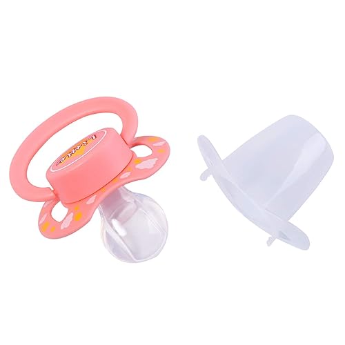 Miniatura 3 de LittleForBig Bigshield Generation-II - Juego de chupete impreso para adulto, diseño de monstruo rosa y lavanda