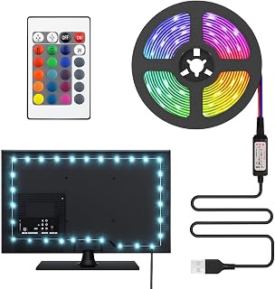 TV ve PC Arkası RGB Şerit LED Işık Seti - 3 Metre,