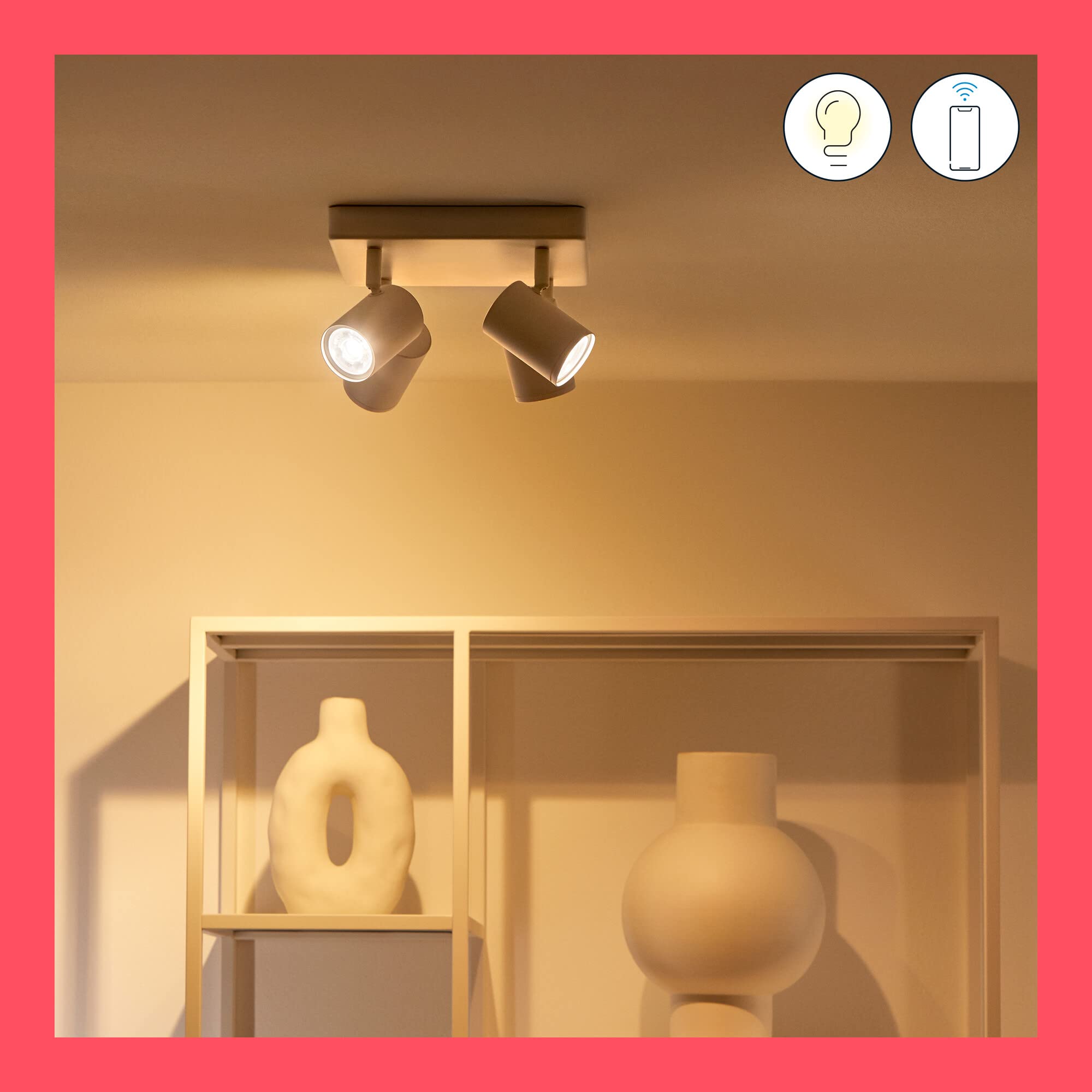 WiZ Inteligentna lampa Imageo, 4x reflektor LED, 3x5W, Wi-Fi, wiele odcieni bieli, szeroka paleta kolorów, sterowanie aplikacją