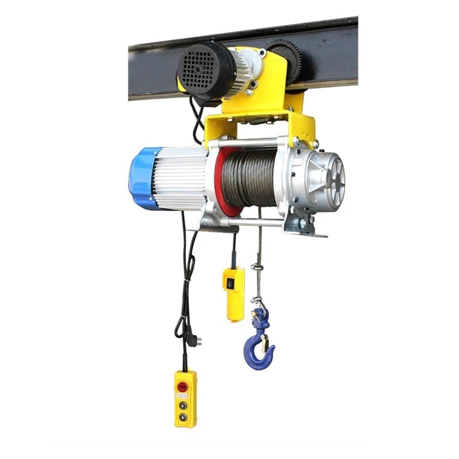 Elektrischer Hebezeug, 1000 Kg, 220 V, 50 Hz, 60, Hubhöhe 30–100 M, Kabelziehen, Drahtseil Elektrischer Hebezeug-Stützarm flaschenzug