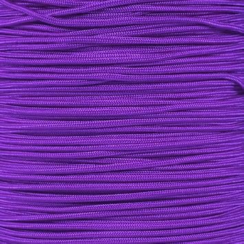 PARACORD PLANET | 275 LB Paracord Breaking Strength Tactical 5-Strand 3/32 2.38 Thickness Parachute Cord Rope | 100 FT Hanks - Acid Purple