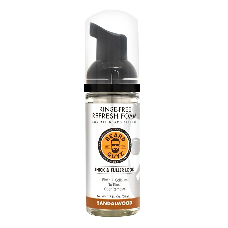 Espuma refrescante sem enxágue Beard Guyz para barba, 50 mL