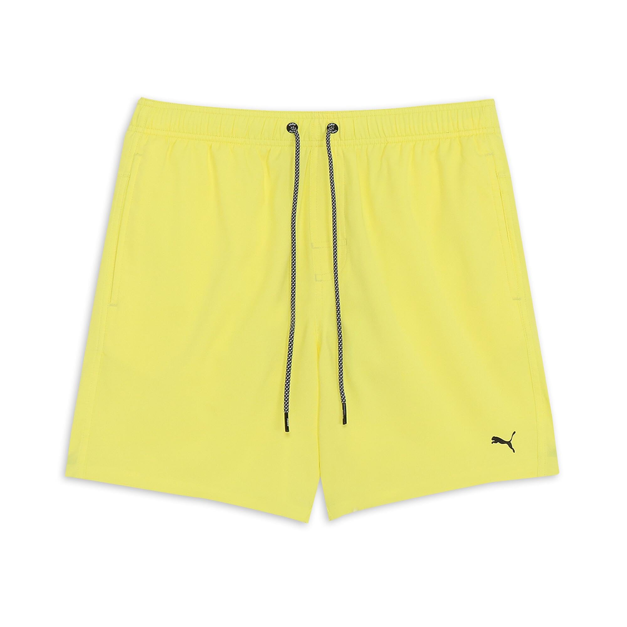 PUMA Men's Mid Shorts, Yellow Alert,
