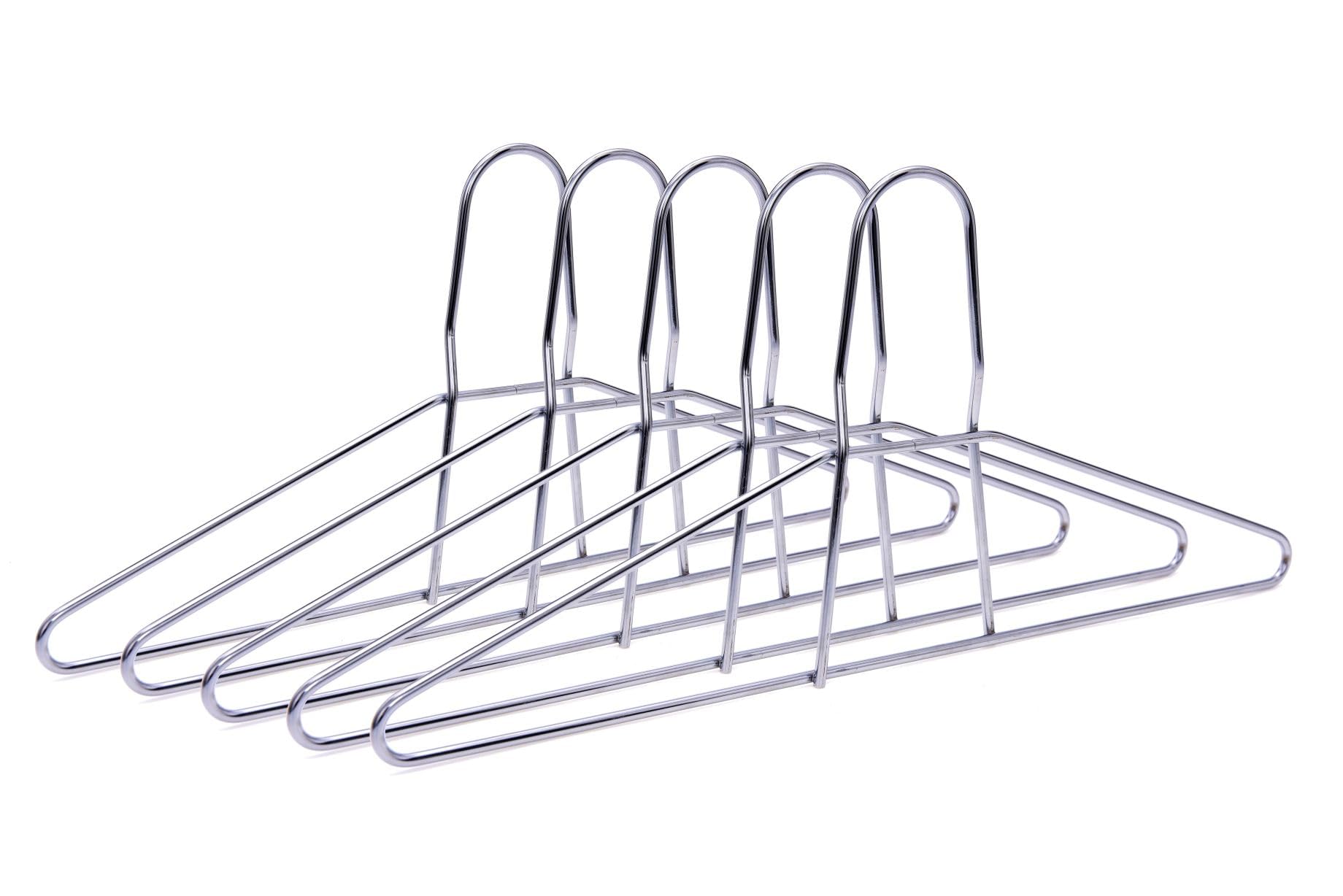 Quality Hangers Metal Hangers – Heavy Duty Hangers – Anti Theft Wire Hangers Suitable for Suits Coat Jacket – Hangers for Shuls Gyms Retail Stores