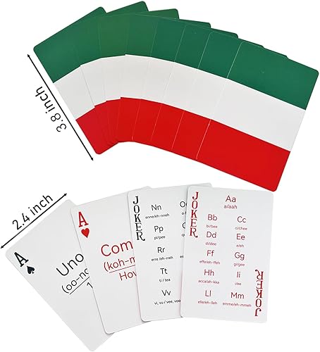 Miniatura 2 de Paquete de 2 tarjetas italianas de viaje italianas 52 vocabulario y 2 símbolos fonéticos
