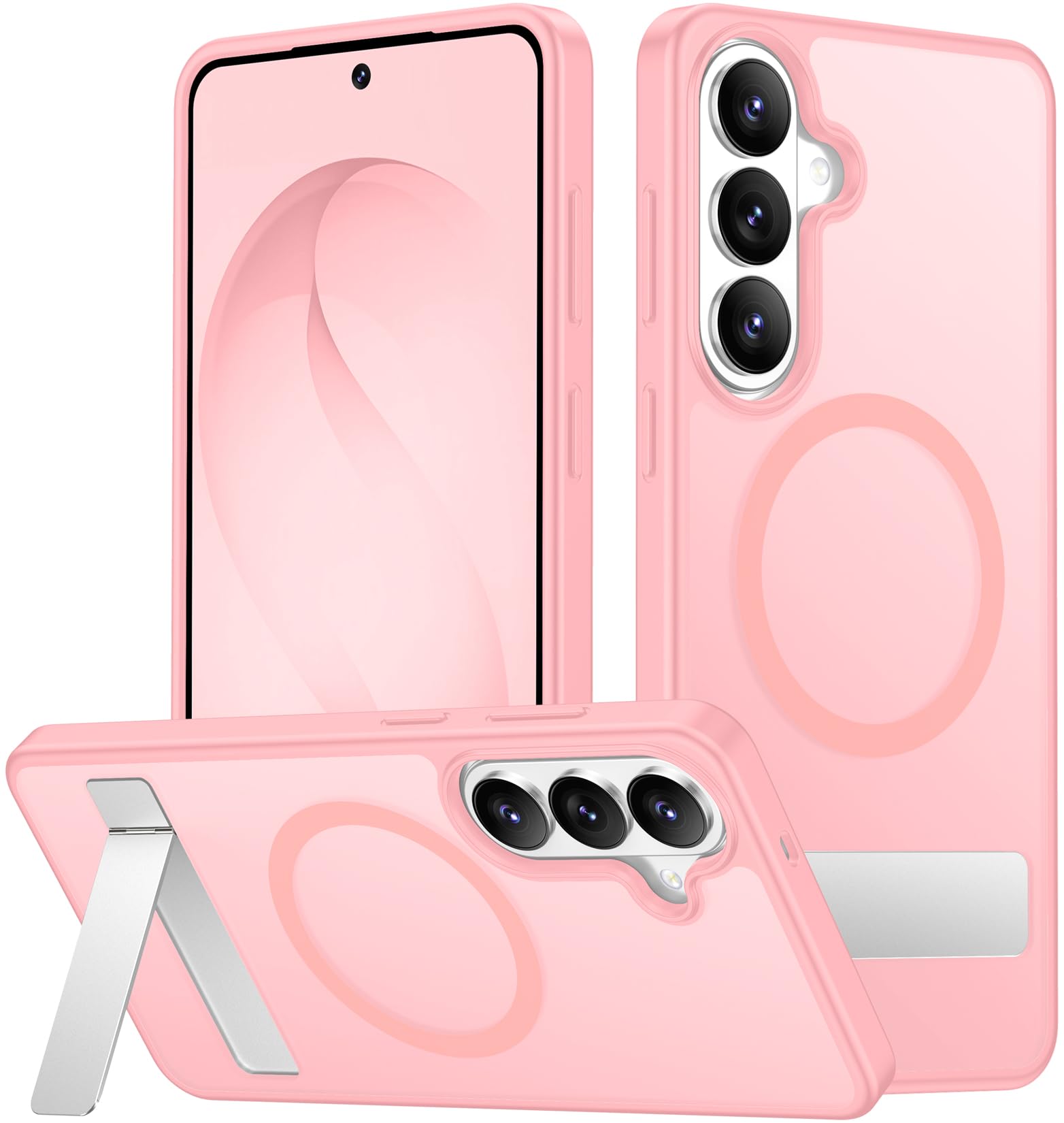 SPIDERCASE for Samsung Galaxy S26 Plus Case, Built-in Stand, Pink