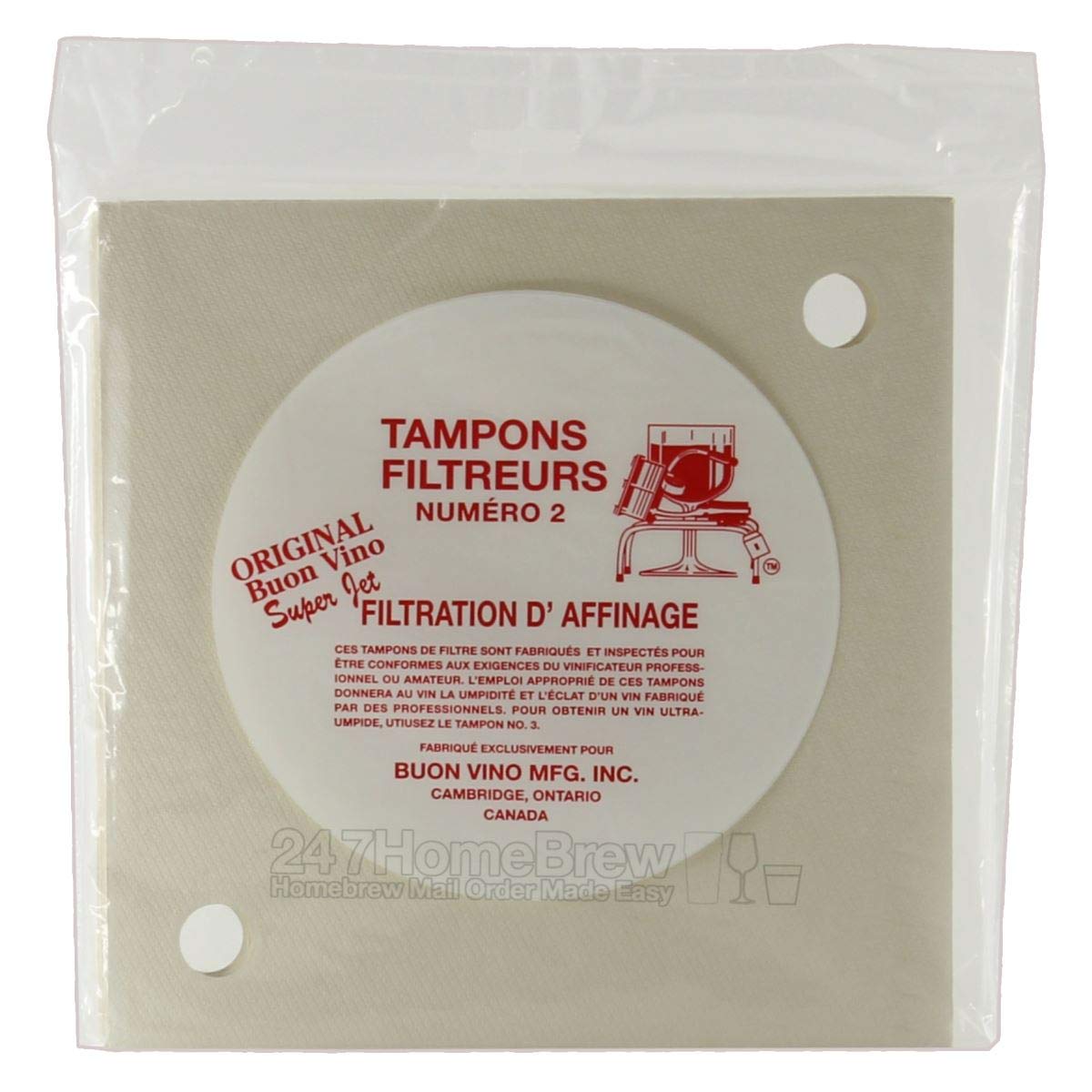 Buon Vino Super Jet Filter pads - Polish No 2 Pack of 3 Pads