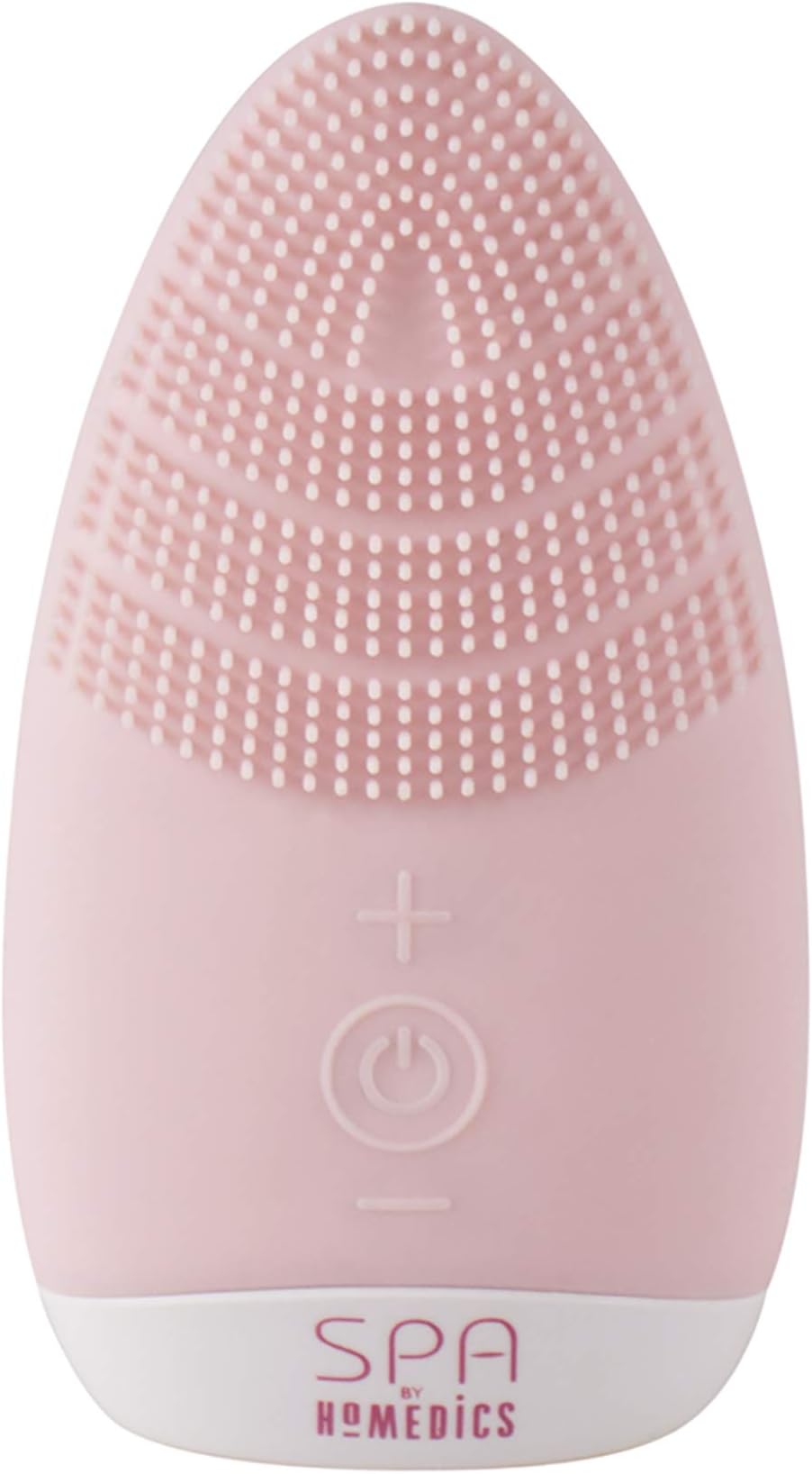 HoMedics Beauty Silicon Vibrating Facial Cleansing Brush, Sonic Vibration Massage for Gentle yet Deep Cleansing, Ergonimically Designed to Reach All Areas, 5 Intensity Levels to Suit Skin, Waterproof