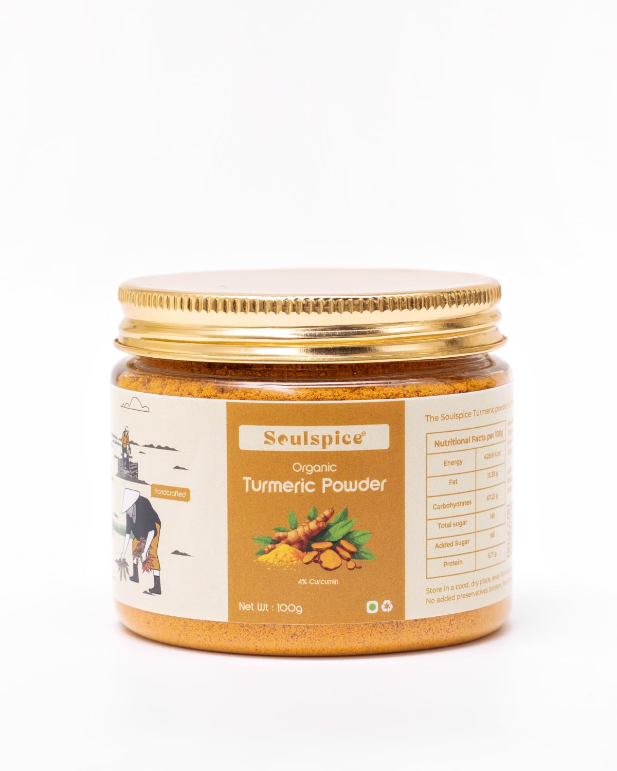 soulspice Turmeric Powder Natural Golden Turmeric Powder with No Added Flavours and Colours 100GM Pack (B0D382PK1P) Amazon Price History, Amazon Price Tracker