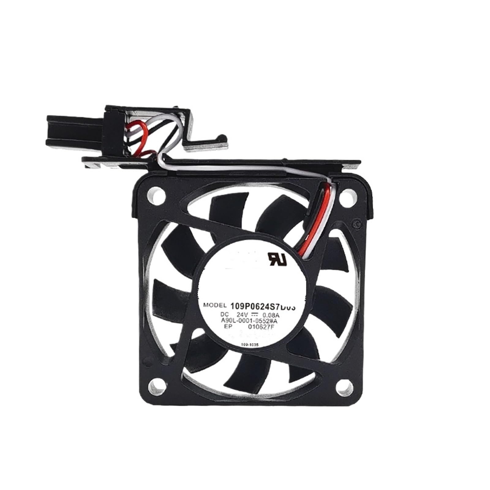 UWUKCJOKQ 1pcs Cooling Fan 109P0624S7D03 24V 0.08A 1.92W A90L-0001-0552#A 6015 60x60x15mm 3-Wire Interface Terminal with Bracket