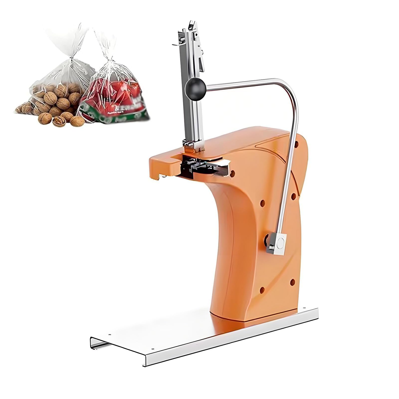 Pinning macchina di alluminio manuale, legatrice della borsa, diametro massimo 70mm, funzionamento regolare, stabile, per le fabbriche alimentari supermercati