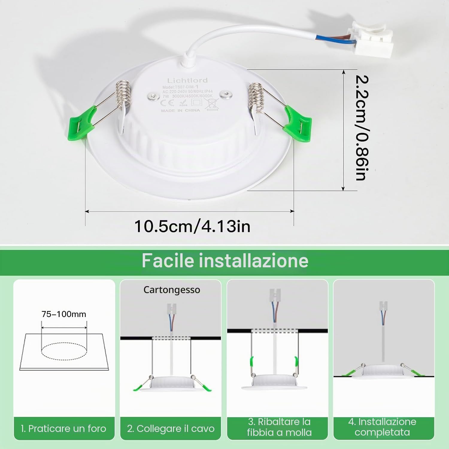 Faretto LED da incasso (Dimmable-2)
