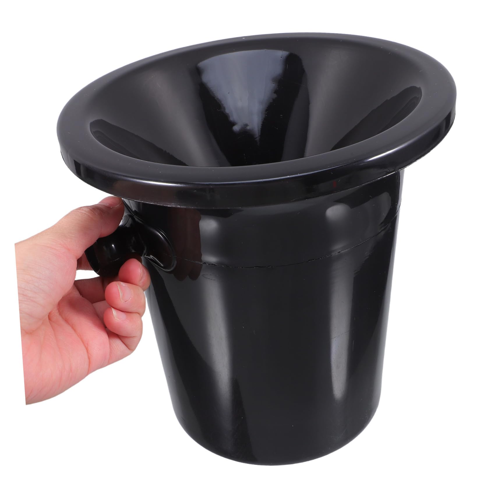 Escupideras y Acabado Liso de Vino de Plástico Doble Oreja Negras para Cata de Vinos Cubos Redondos Estilo Occidental en Bodegas y Tiendas Especializadas