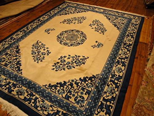Handgeknüpfter China Orientteppich aus Schurwolle 372 x 278 cm Peking Design – Bild 7