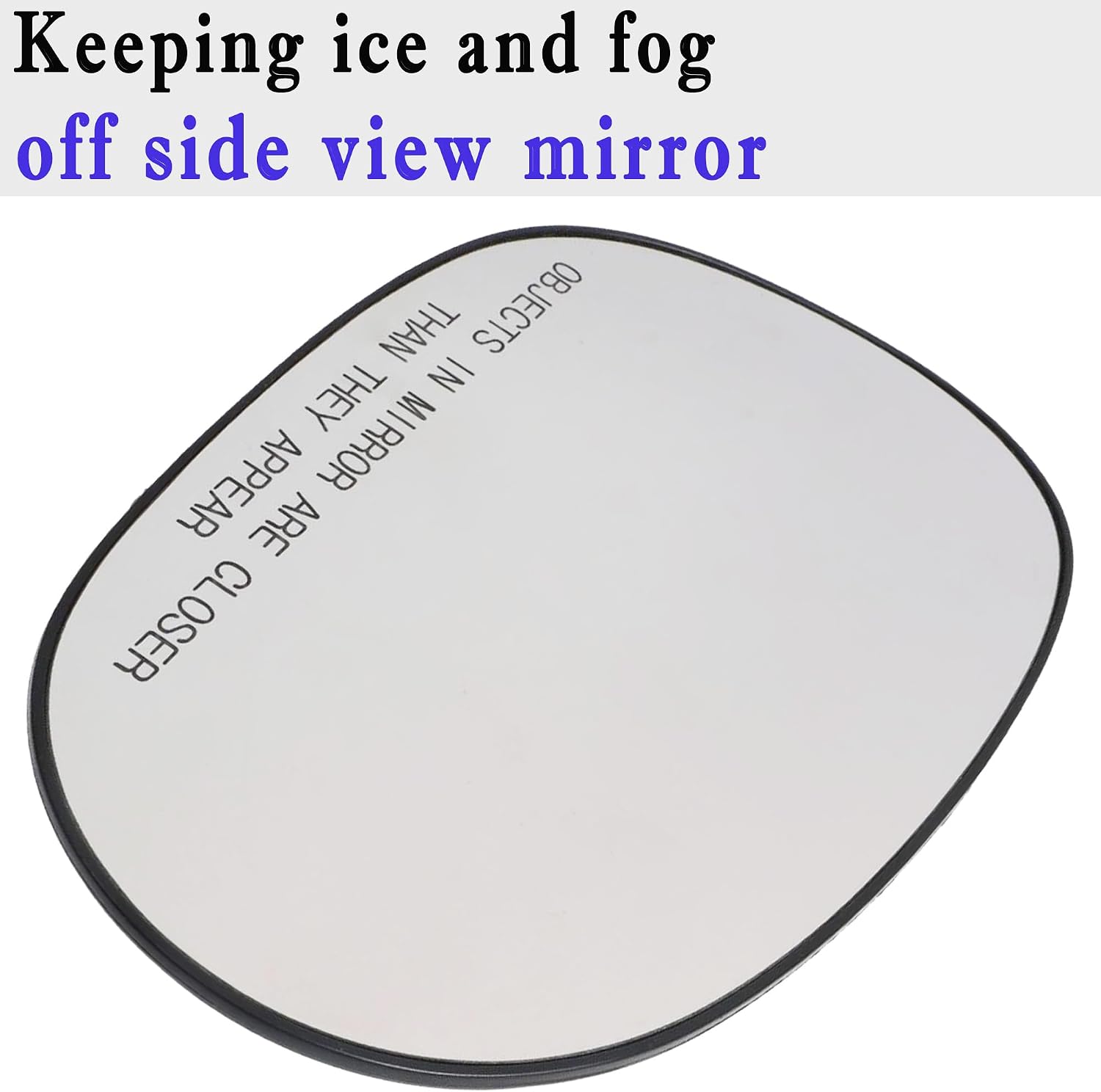 Passenger Side Heated Mirror Glass Compatible with Dodge Challenger 2008 2009 2010 2011 2012 2013 2014 2015 Right Side Heated Mirror Glass with Rear Holder