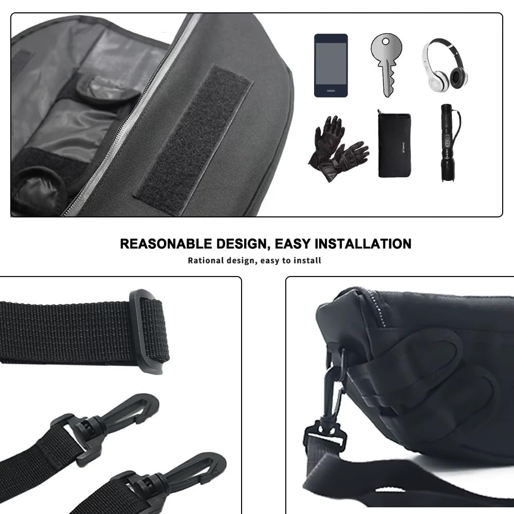 Generico Borsa porta attrezzi per moto per CRF1100L crf1100l africa twin 2024 Borsa da manubrio per moto Borsa da viaggio impermeabile per navigazione