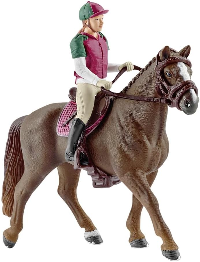 Schleich Horse Club Eventing Rider and Horse Toy Figurine Set for Children Ages 5-12