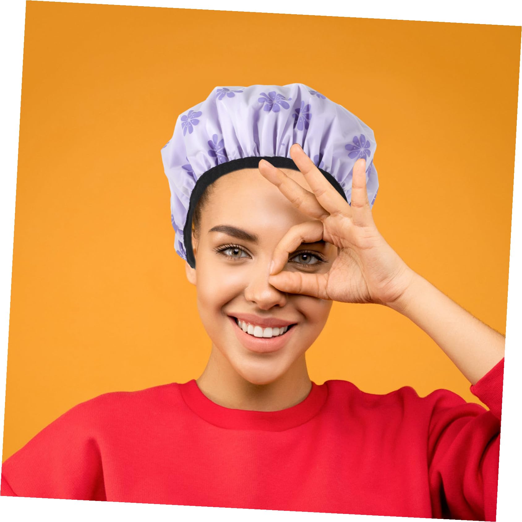 4 Stück-pack Duschhauben aus Atmungsaktivem Elastischem Material Großzügige Größe für Damen und Kinder Vielseitiger Haarschutz Beim Duschen Schlafen Spa und Kosmetik