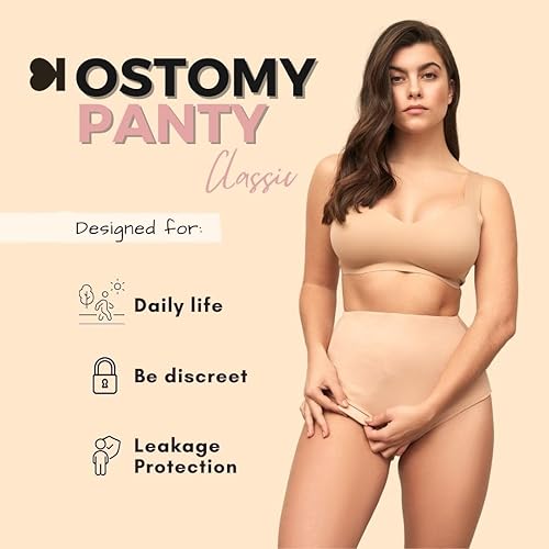 Miniatura 3 de SIIL Ostomy Underwear for Women Beige for Ostomy Bag Covers, Stoma Slips for ostomy Bags XS-XXL Made in Europe