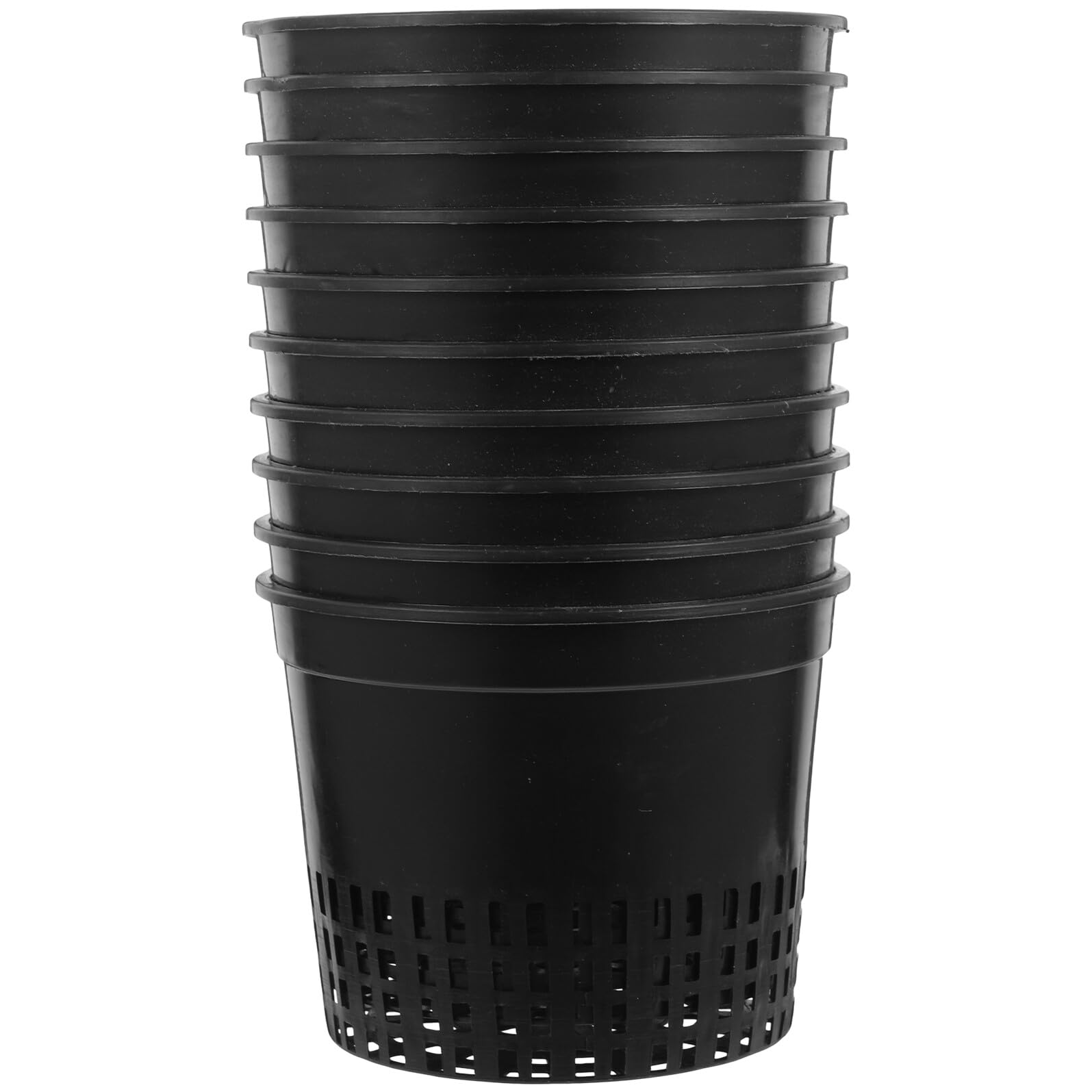 Pots de culture hydroponique en plastique noir, paniers de plantation pour plantes