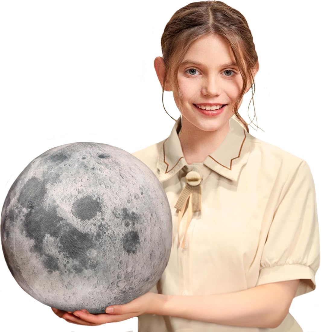 Ultra-ealistic 3D Planet,Moon,Earth,The Sun,Pillow Plush Toys,for Kids Teens Adults, for Teachers and Parents, Educational Toy Learning, 10.6 in (The Earth)
