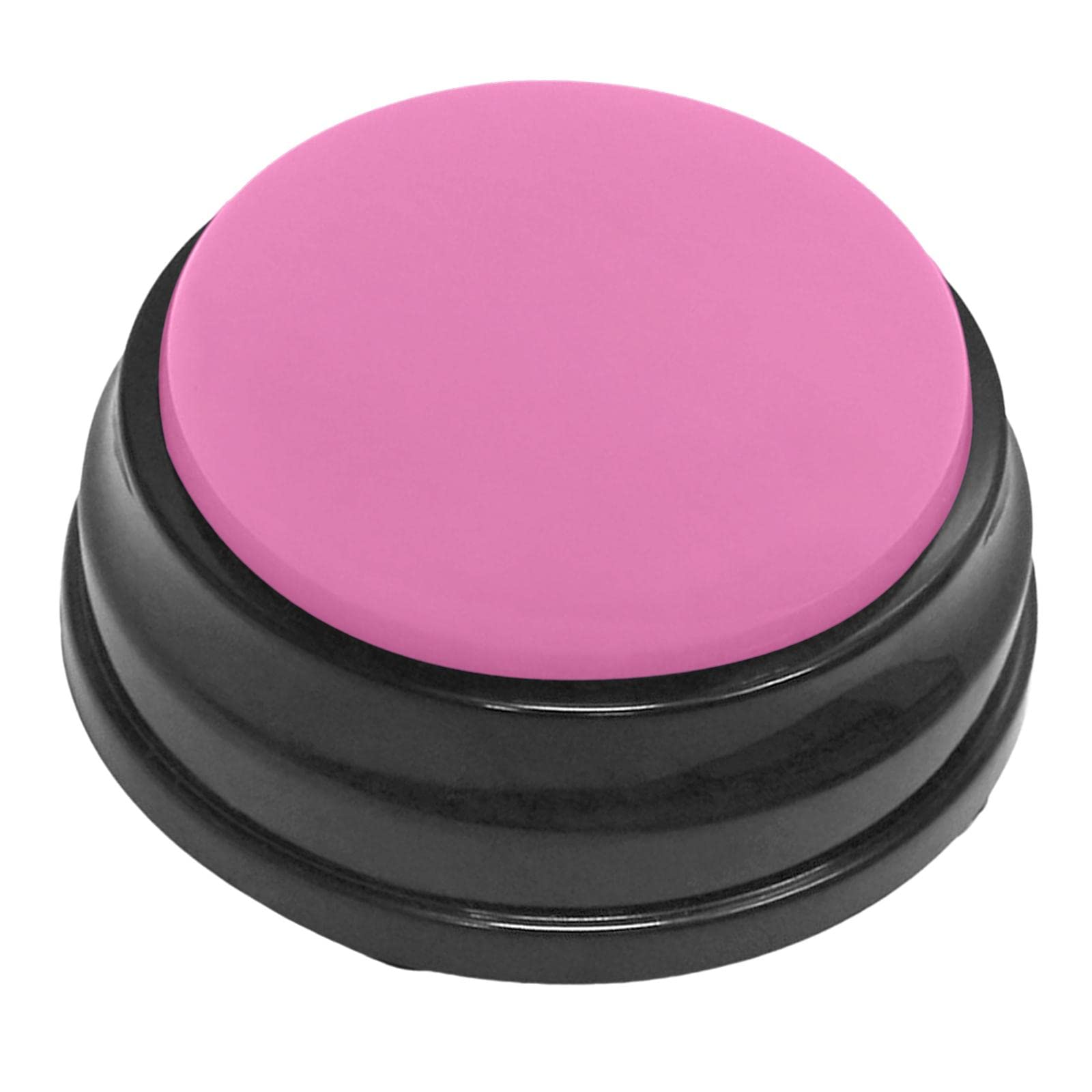 Recordable Sound Button Communication Interactive Toy Recorder Playback Talking Puppy Kitten Recording Voice Button for Kids Learning Pink