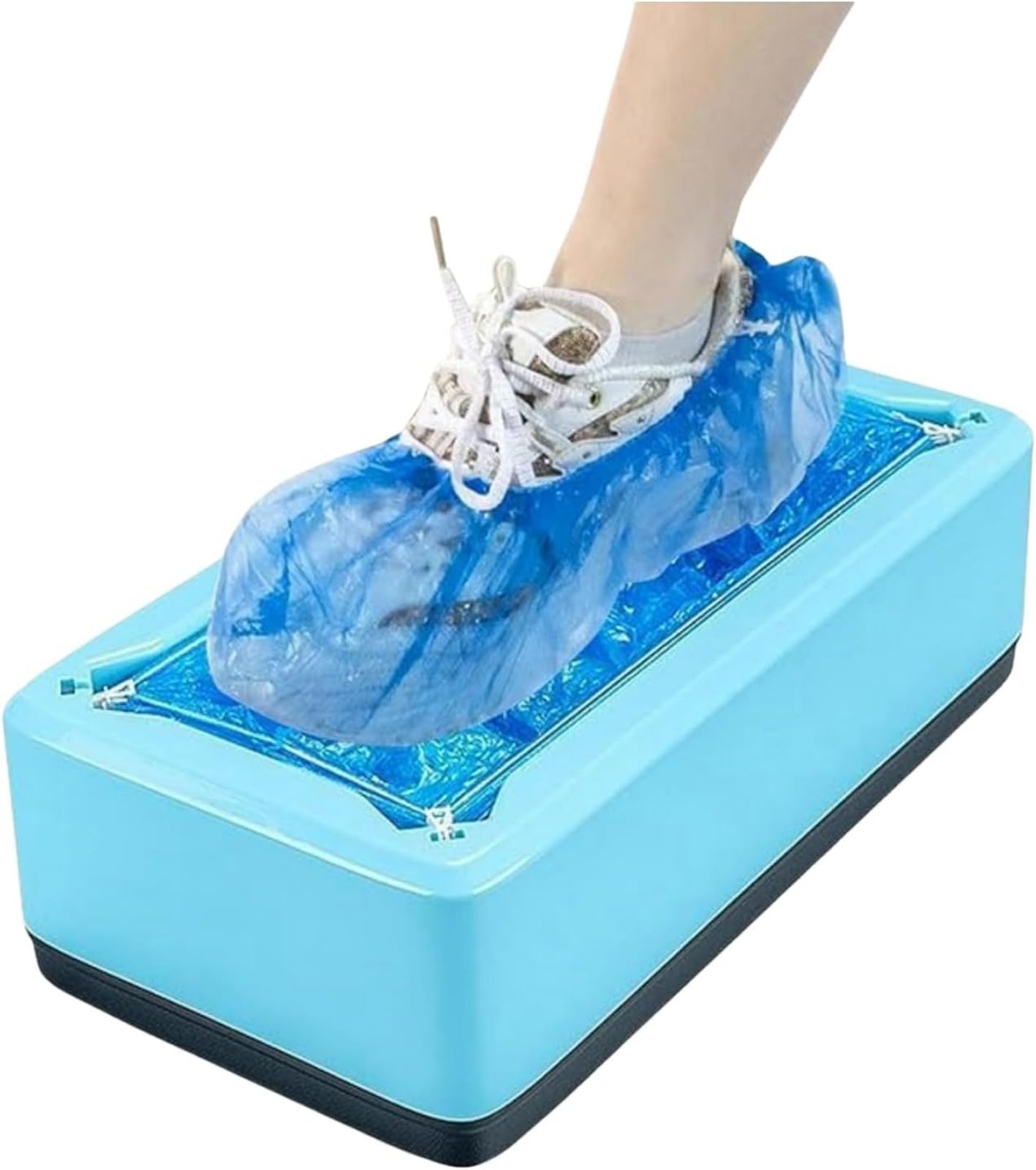 Macchina Automatica Copriscarpe con 100 Pezzi di Copriscarpe USA E Getta, Macchina Copriscarpe Dispenser Automatico Copriscarpe Copriscarpe USA E Getta per Casa(C)