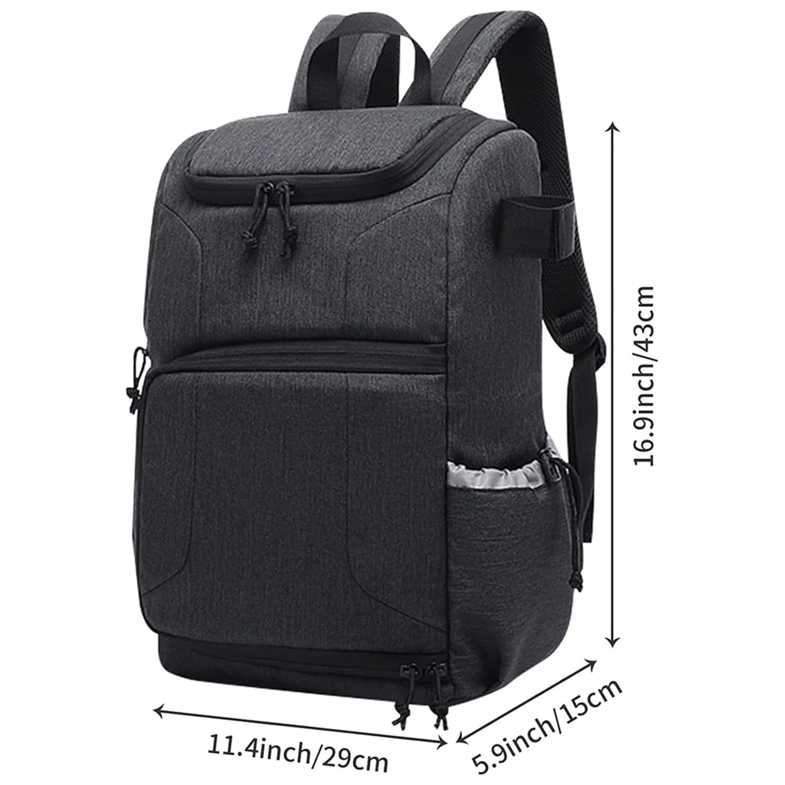 Bolsa Impermeable for cámara, Mochila for cámaras fotográficas, trípode de Viaje portátil, Bolsa for Lente, Bolsa for vídeo(Gray)