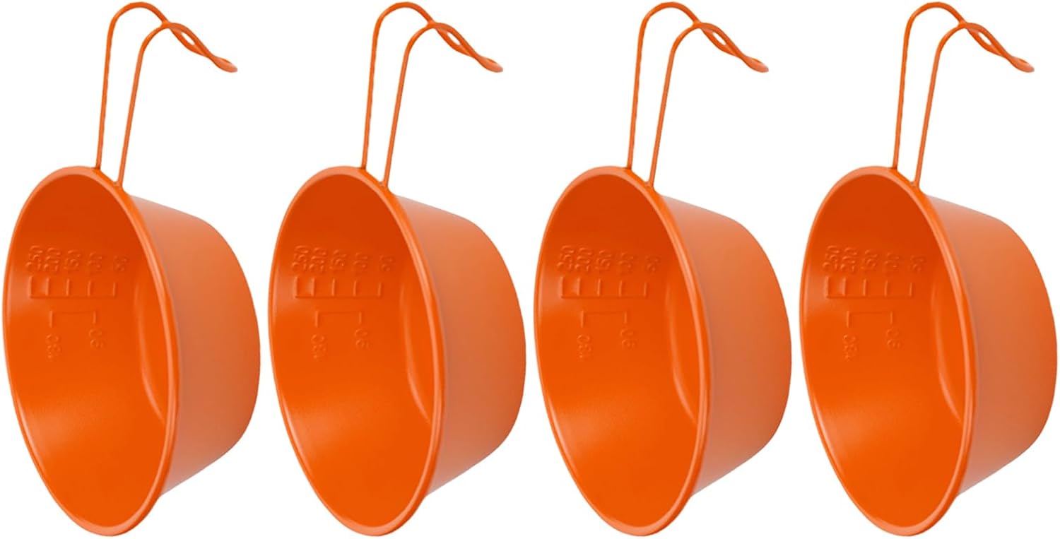 Pack Of 4 Stainless Steel Serving Bowls With Folding Handle Portable Hiking Picnics BBQ Tableware Outdoor Camping Tool Capacity Bowls