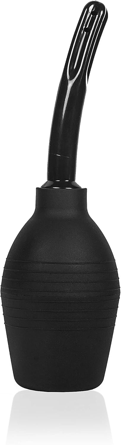 Premium Enema Douche Kit Bulb Cleansing with Nozzle - 310ml Black : Health & Household