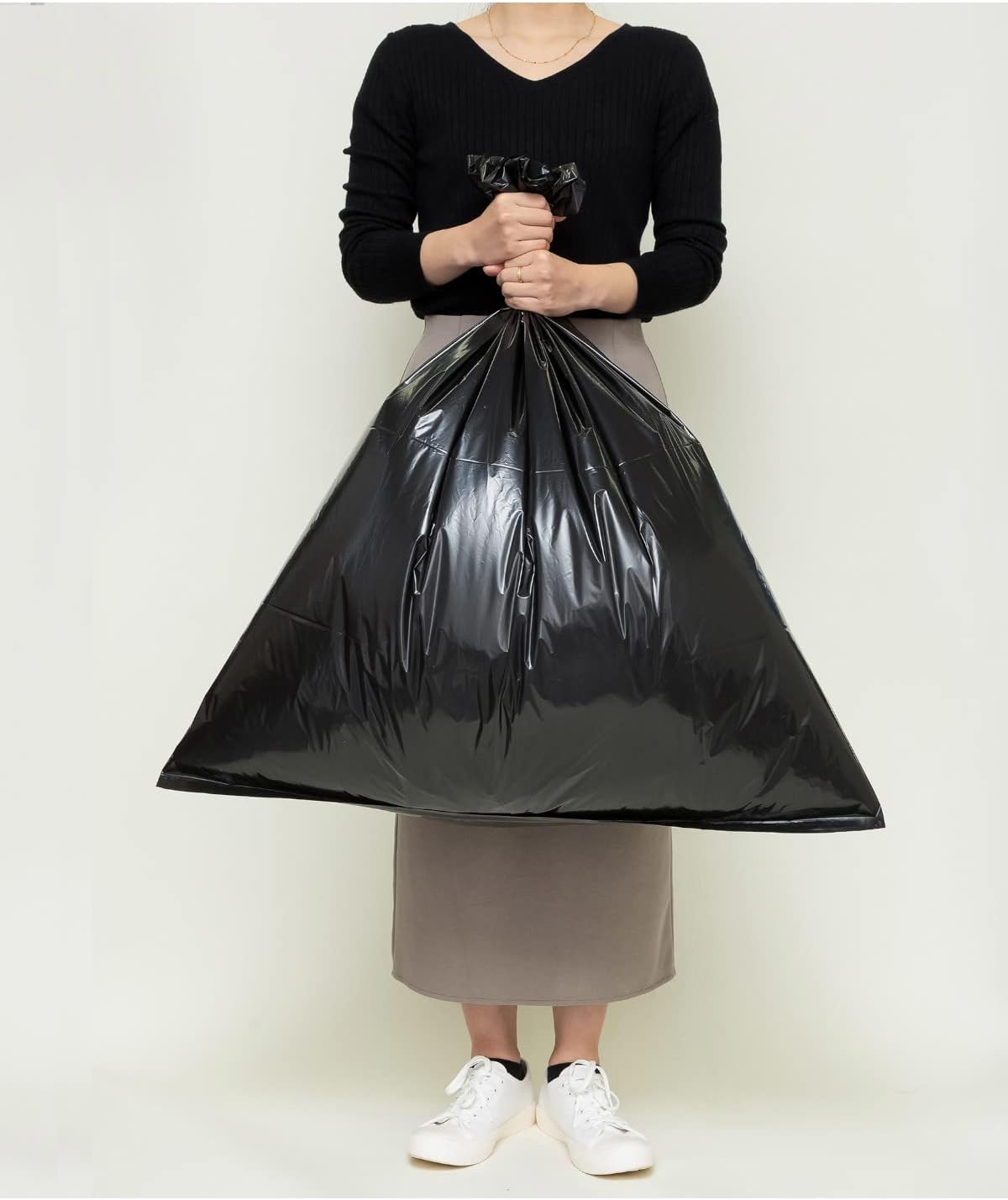 Chemical Japan CC-201 Trash Bags, Width 31.5 inches (80 cm), Height 35.4 inches (90 cm), Thickness 0.04 mm, 15.4 gal (70 L), Black, Large, Poly, Made in Japan, 10 Bags x 3 Packs